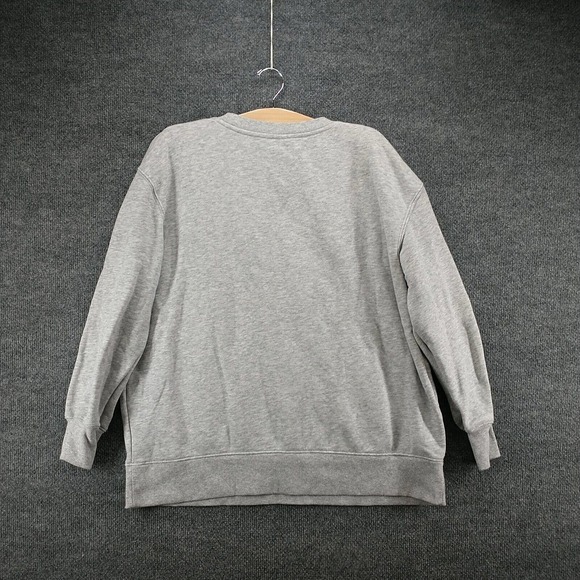 Terra & Sky Women's Pullover Sweatshirt Gray Plus Size 0X 14W Heather Crew Neck - Picture 5 of 12